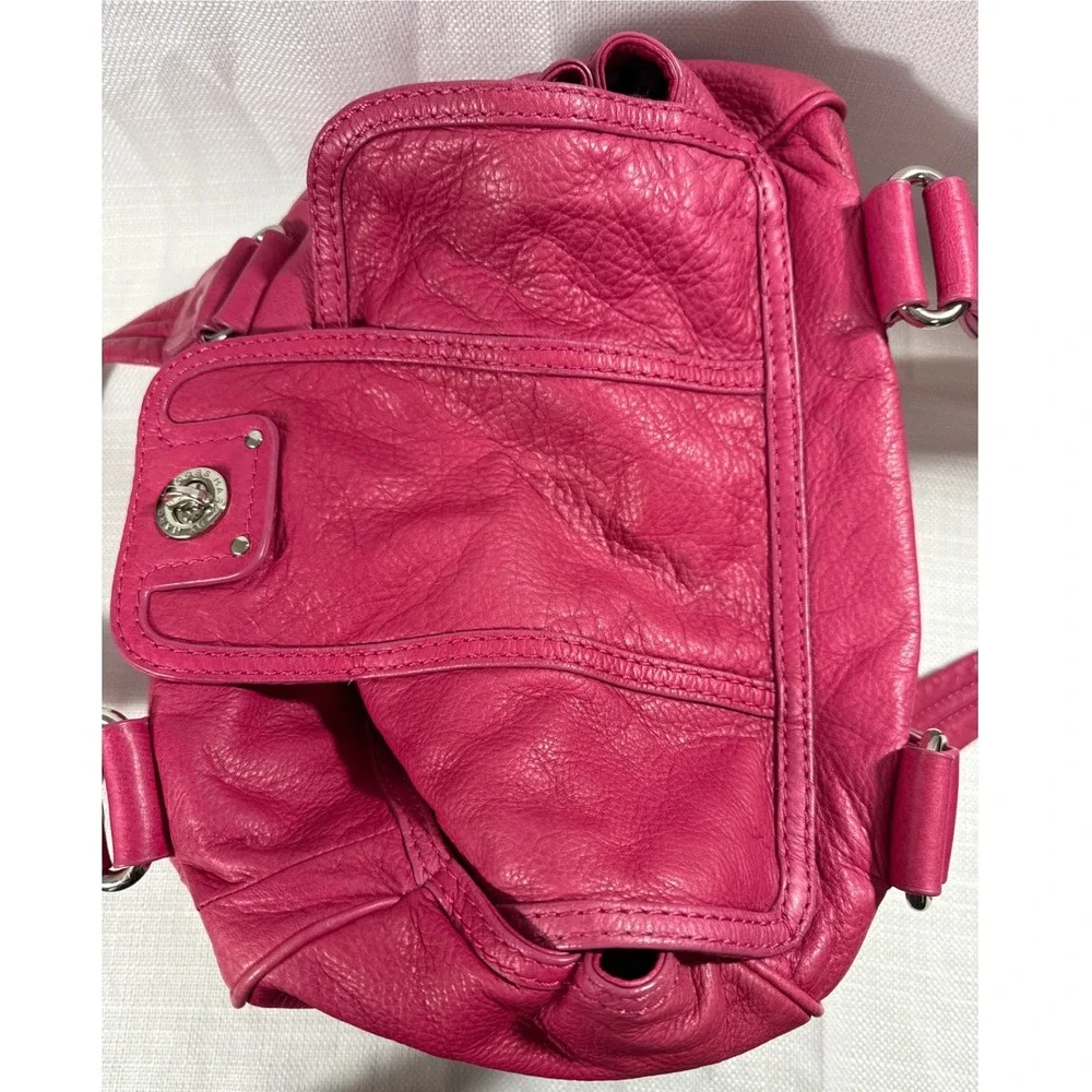 Vintage Marc by Marc Jacobs Dr Q Groovee Hot Pink Leather Satchel Handbag